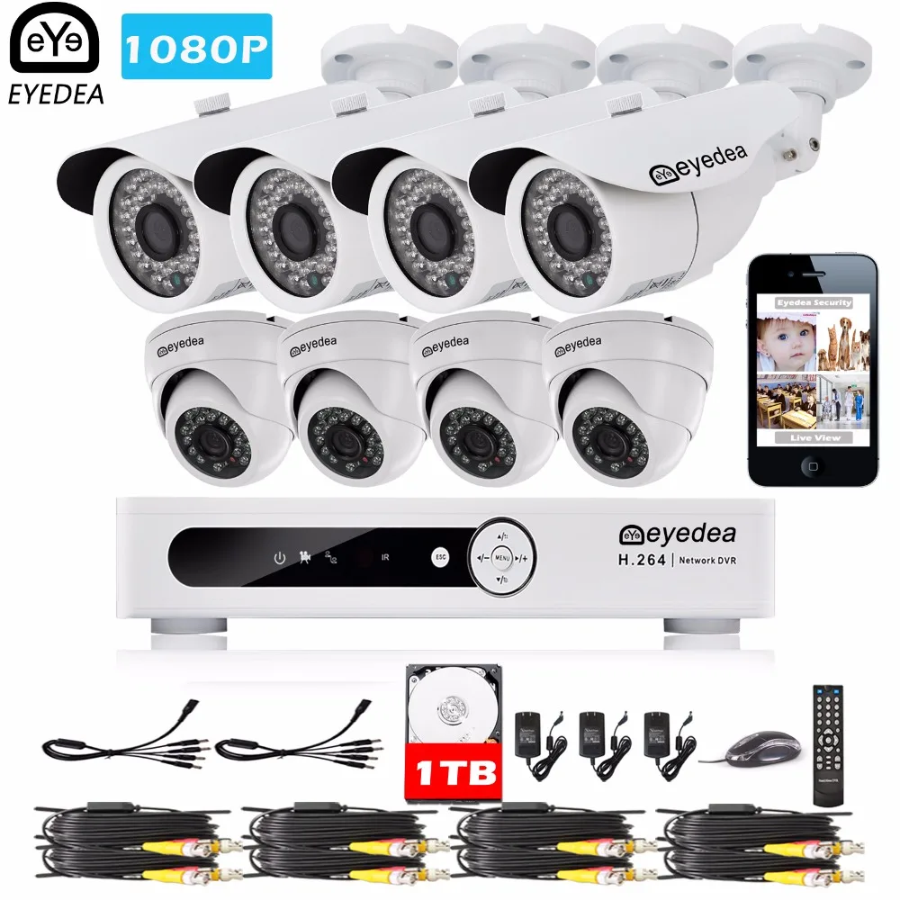 

Eyedea 8 CH Remote View Video HDMI DVR 2.0MP 1080P Bullet Outdoor Surveillance CCTV Security Camera System 1TB HDD Russia Moscow