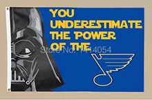 St.Louis Blues star wars Flag 150X90CM NHL 3X5FT Banner 100D Polyester flag grommets 009, free shipping