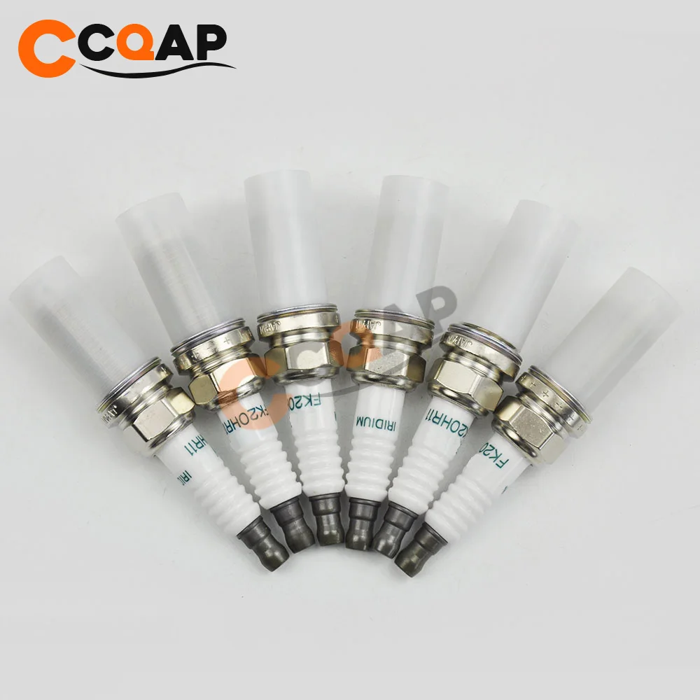 6 шт./лот Иридиевые свечи зажигания 90919-01247 FK20HR11 для Toyota Camry Corolla Lexus 9091901247 90919 01247