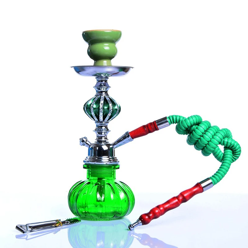 Портативный 4 цветный кальян курительная водяная трубка с щипцами Sheesha и 10 шт.