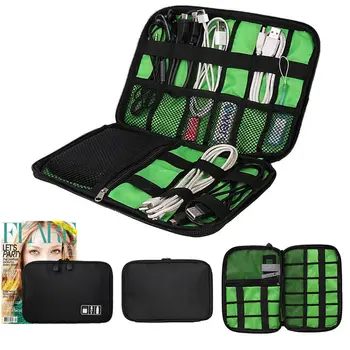 Electronic Accessories Cable USB Drive Organizer Bag Portable Travel Insert Case