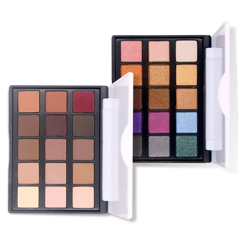 

15 Color Eye Shadow luminous Glitter Natural Easy to wear Shimmer Waterproof Matte Eyeshadow Palette Makeup New Fashion