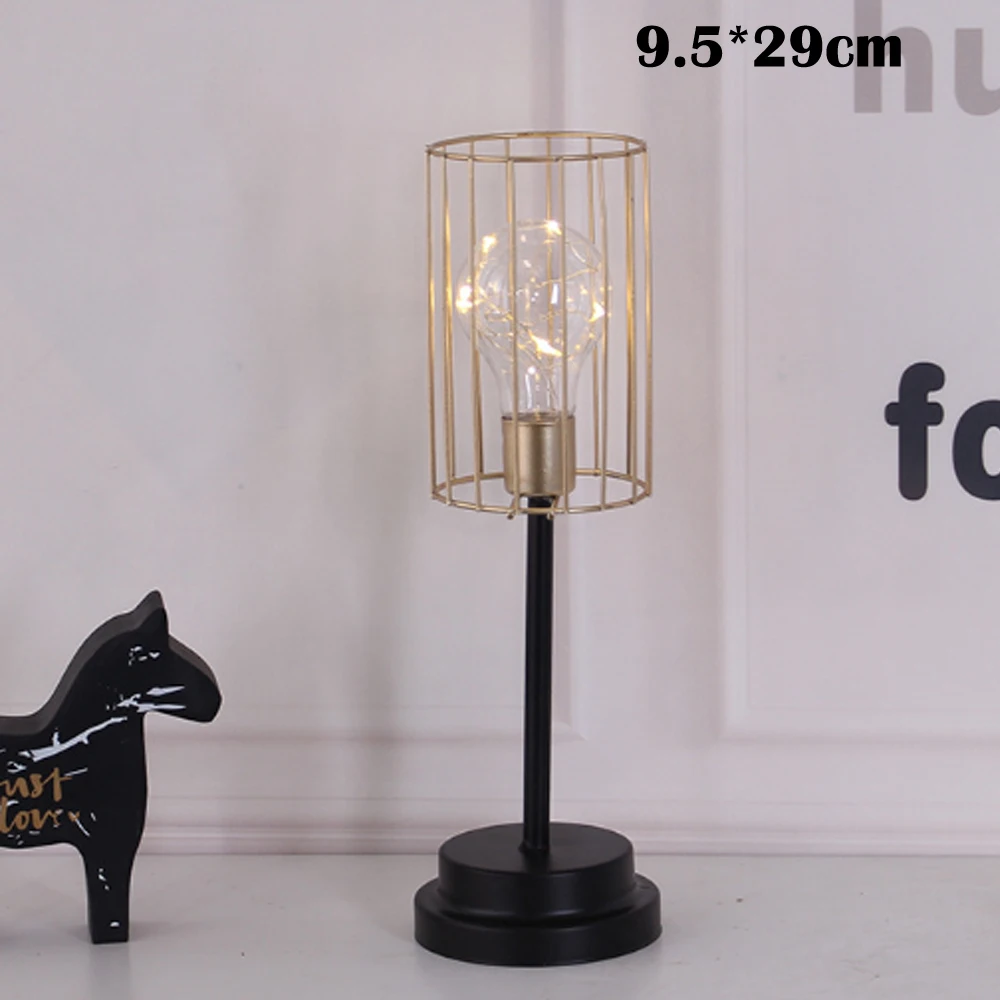 Generic 2019 Brand New Style Retro Black Geometric Wire Industrial LED