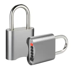 USB Перезаряжаемые BT ключа замка Водонепроницаемый 4 цифры пароль/APP разблокировать Anti-Theft для дверного навесного замка Чемодан замок для