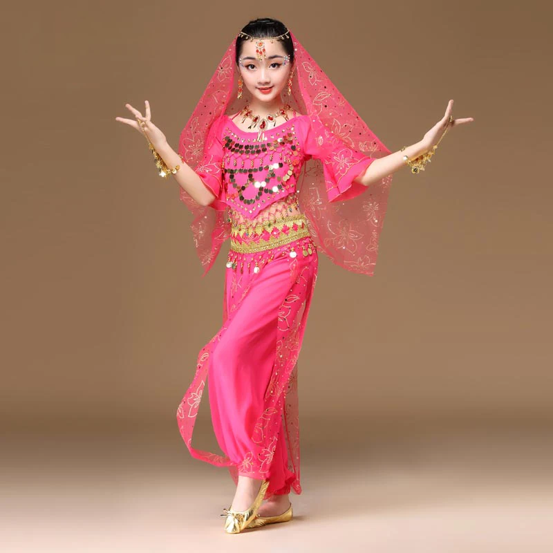 8 Piezas Set de Traje de Danza del Vientre, Falda de Gasa para Danza 8 Piezas Set de Traje de Danza del Vientre, Falda de Gasa para Danza