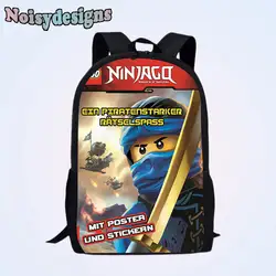 NOISYDESIGNS Новое поступление Ninjago игры фильмы печатным принтом рюкзак школьные сумки для мальчиков и девочек детей студентов Путешествия сумка