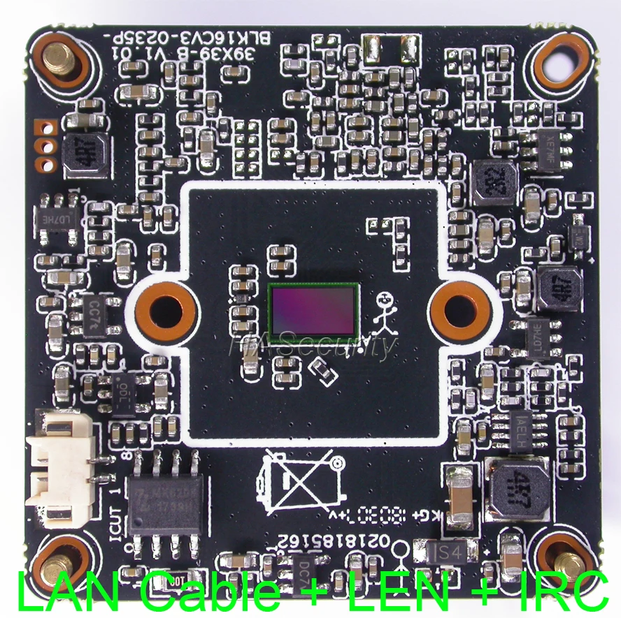 

Intelligent Analysis 3MP H.265+ IPC 1/2.7" SmartSens SC2235 + Hi3516 V300 IP CCTV camera PCB board module +LAN cable +LENs +IRC