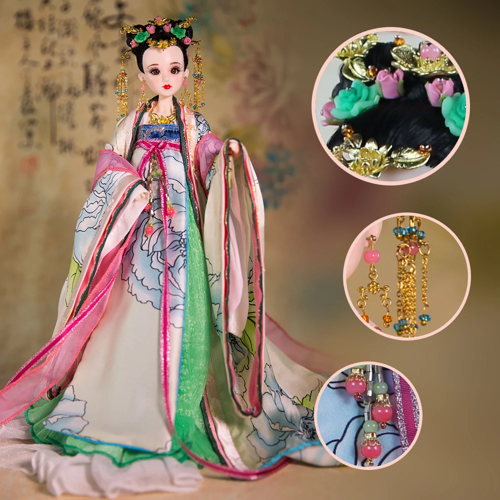 

Genuine East Charm costume 1/6 like BJD doll Green Dutch 3D eye 14 joint body with makeup suit collection exquisite gift toys