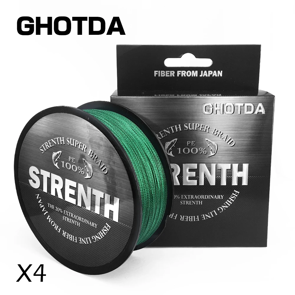 

GHOTDA 5 Colors 500M 545Yards PE Braided Fishing Line 4 Strands Multifilament Fishing Lines for Carp Fishing Rope Cord