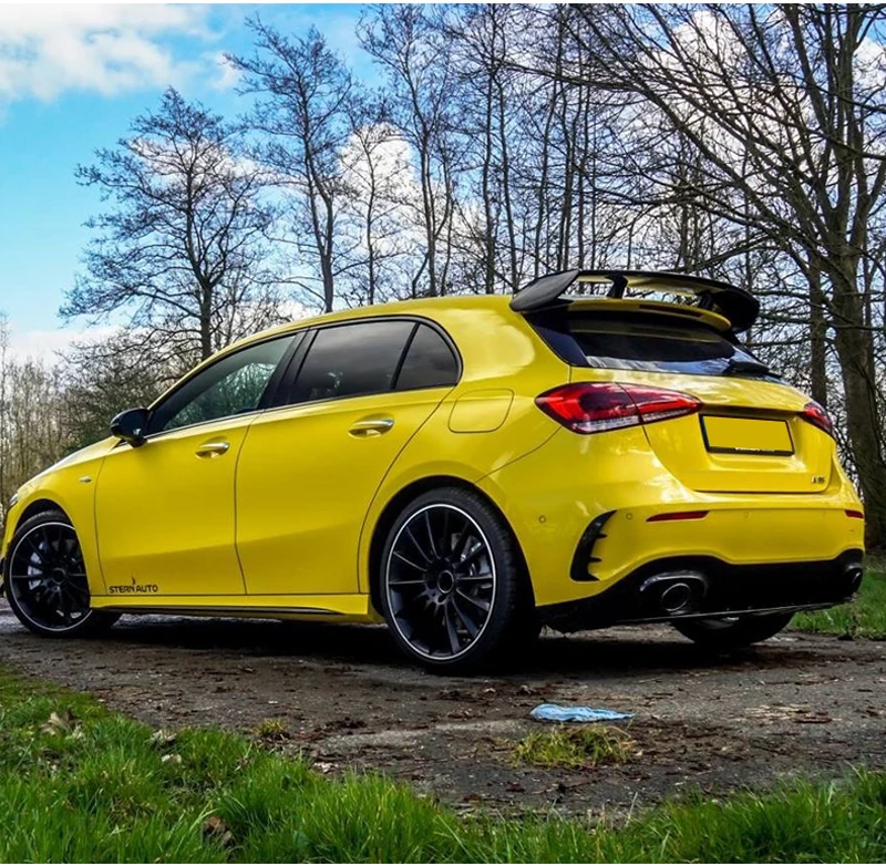 Для Mercedes Benz W177 хэтчбек a-класс A180 A200 A250 A260& A45 AMG ABS пластик черный красный цвет задний спойлер на крышу
