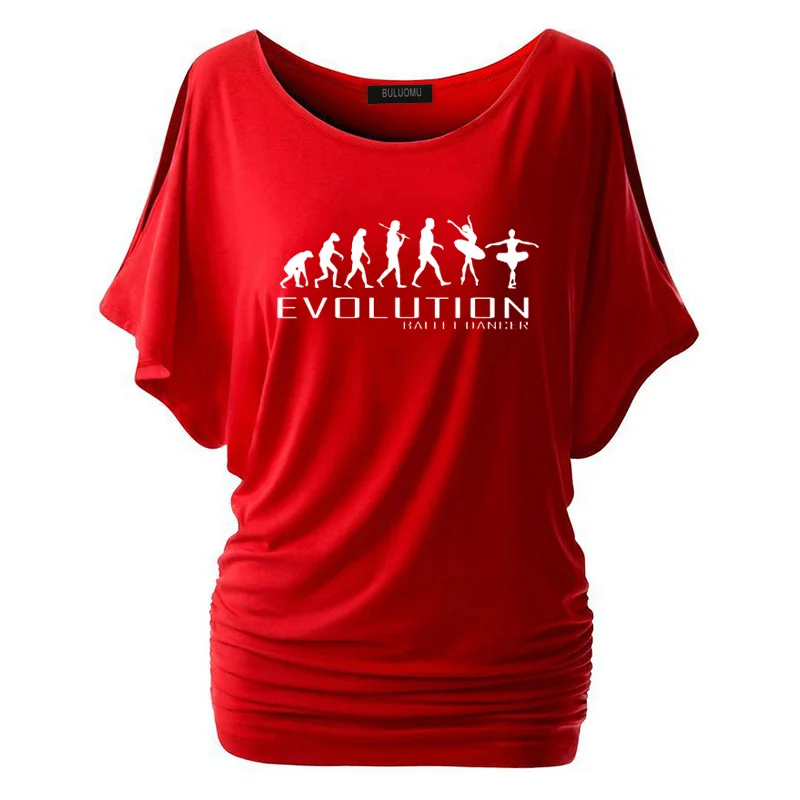 Новая модная женская футболка модная одежда Evolution Of Ballet Dancer Tee Женские топы с коротким рукавом