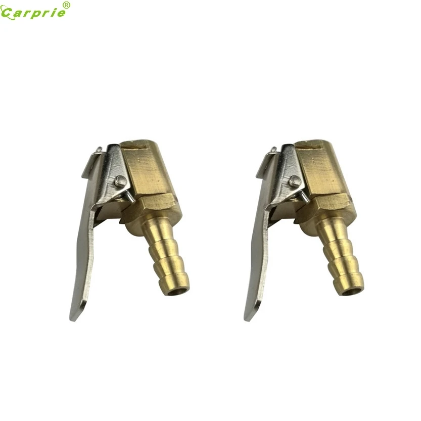 

Cls 2PC Inflator Valve Connector Brass Tire Valve Air Pump Chuck Clip Clamp 6MM SZ0111