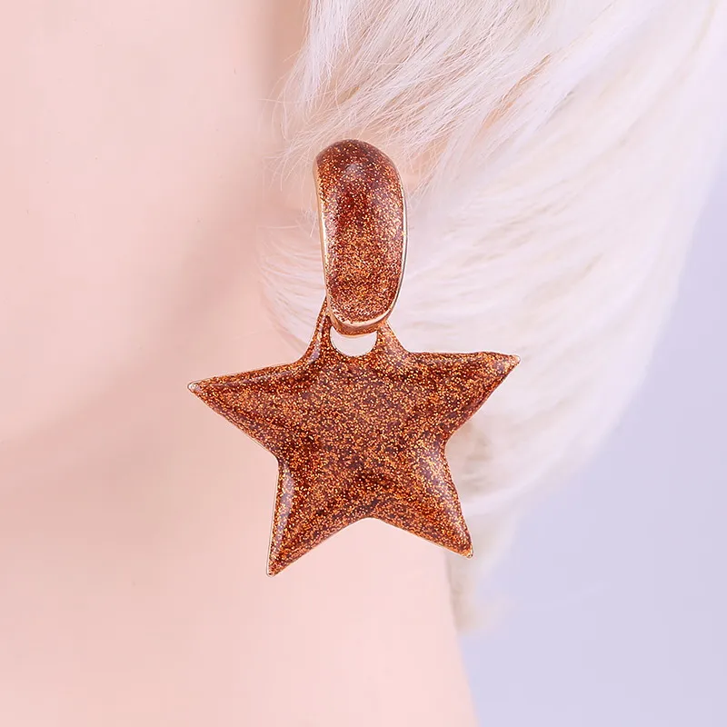 Earrings Brown