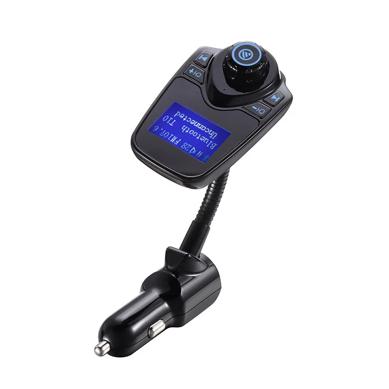 ALLSOME T10 Bluetooth Car Kit комплект для громкой связи fm-передатчик MP3 Music Player 5 V 2.1A USB Автомобильное Зарядное устройство, отверстие AUX линейный вход и линейный выход