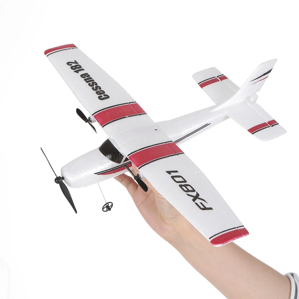 2,4 GHz 2CH FX801 самолет 182 DIY Радиоуправляемый игрушечный самолёт EPPRC планер самолет модель самолета на открытом воздухе полет пульт дистанционного управления игрушки Дети Мальчики