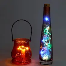6 шт./компл. 2 м светильники-пробка с отверткой бутылка лампа 20 светодиодов сказочная Гирлянда Свет для вечерние свадьбы Рождество Домашний декор HTQ99
