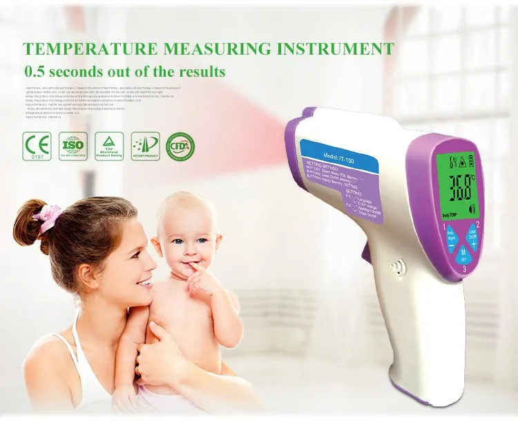 Домашний Бесконтактный Высокоточный цифровой инфракрасный термометр для лба
