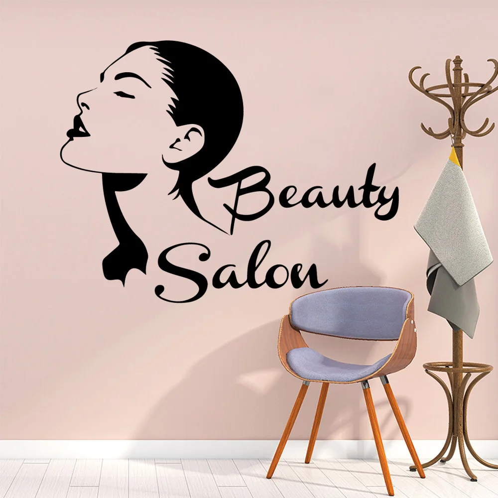 

Creative beauty salon Wall Art Decal Decoration Fashion Sticker vinyl Stickers Rooms Home Decoration Bedroom Mural
