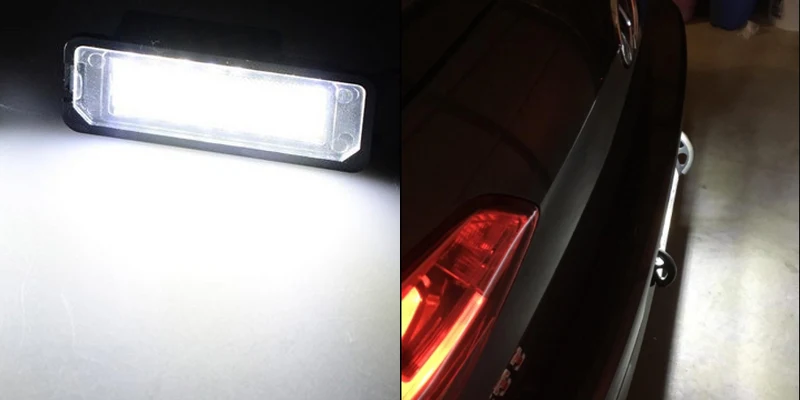 2x автоматический светильник MK5 GTI MK6 MK7 Golf 5 Glof 6 Golf 7 Xenon Белый светодиодный светильник для номерного знака Canbus безотказный автомобильный Стайлинг