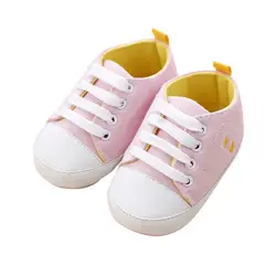 Обувь для мальчиков Обувь для девочек весенние милые холст сплошной Цвет новая детская одежда для малышей Спортивная обувь мягкая подошва