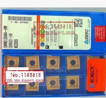 

Free shopping! 10inserts SNMG120404-HM NC3020 Lathe Cutting Tools CNC blade alloy carbide cutting tool Turning Inserts