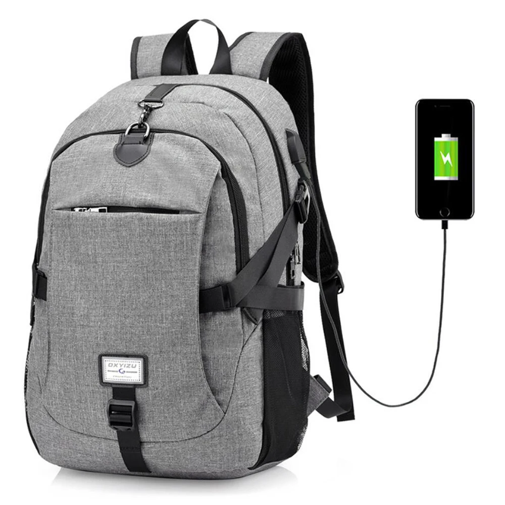 

Laptop Computer Men's Backpack USB charging Large Capacity Business Travel Bag Backpack Anti Theft Women School Bags For Teenage