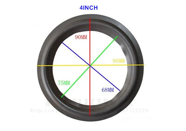 4Inch 10 шт./лот 4 ''5'' 6 ''8'' 10 ''12' 15' 4 дюйма 6 дюймов 12 дюймов кольцо из вспененного материала для динамика боковой бас громкий динамик ремонтная часть - Цвет: 4Inch
