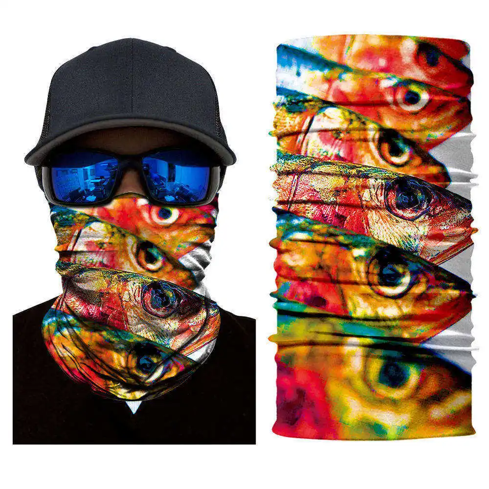 040263 Vcoros outdoor sport face maks fish style cycling mask for adult personalized magic head scraf dust& windproof headwear - Цвет: 040263