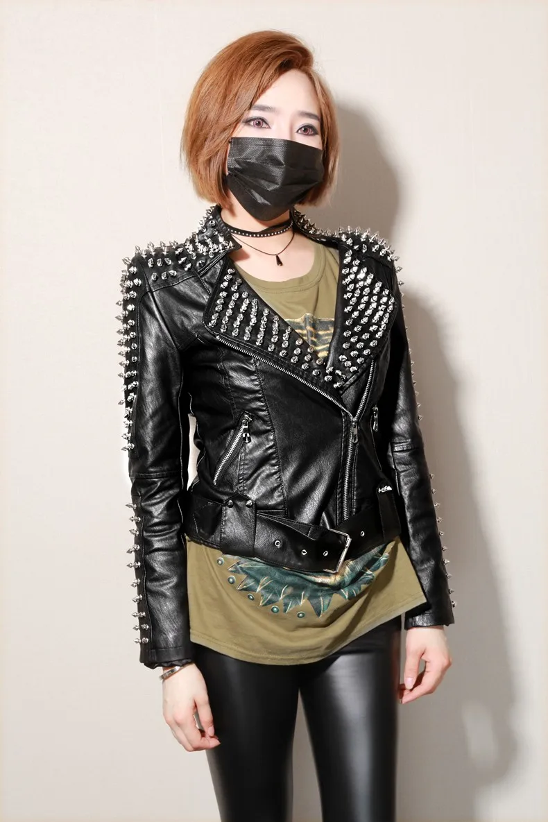Großhandel 2018 Herbst Winter Mode Dicke Lederjacke Frauen Mit Niet Punk Stil Kurze Dünne PU Jacke Lokomotive Mantel 1746 Von Fenghuangyanchufu, Großhandel 2018 Herbst Winter Mode Dicke Lederjacke Frauen Mit Niet Punk Stil Kurze Dünne PU Jacke Lokomotive Mantel 1746 Von Fenghuangyanchufu,