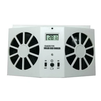 

Solar Car Exhaust Heat Exhaust Fan Double Air Outlet Replacement for Summer CSL88