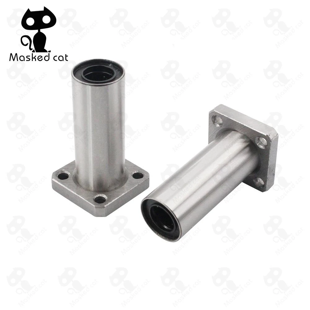 

LMK8LUU LMK10LUU LMK12LUU Square Flanged Type Linear Bushing Ball Bearing CNC Parts for 3D Printer Ultimaker 2 Heating Bed