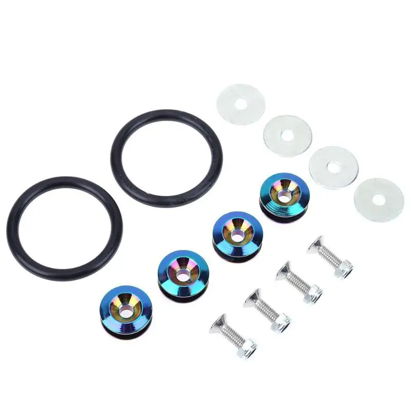 18pcs Car Quick Release Fasteners Ideal Aluminum for Car Bumpers Trunk