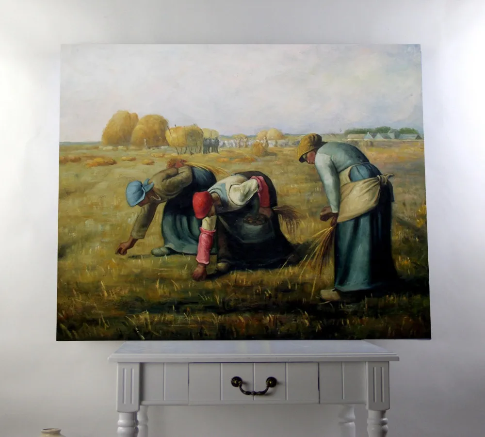 Картина маслом ручной работы репродукция Gleaners от Jean Millet | Дом и сад