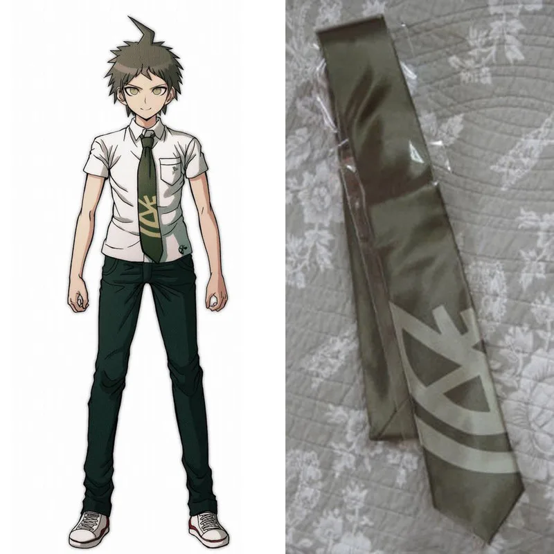 Аниме Супер Danganronpa 2 Dangan Ronpa Hinata Hajime косплей костюм галстук|costume tie|ties tiestie h |