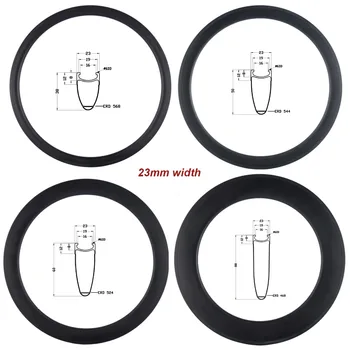

700C Road Bike Rims Carbon Fiber Clincher Rims 38mm 50mm 60mm 88mm Bicycle Carbon Rim 23mm Width Bicycle Road Carbon Rims