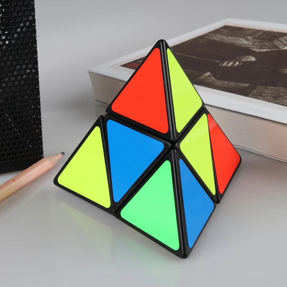 D FantiX ShengShou 2x2 Пирамидка куб пазл треугольник магический черный игрушки для детей
