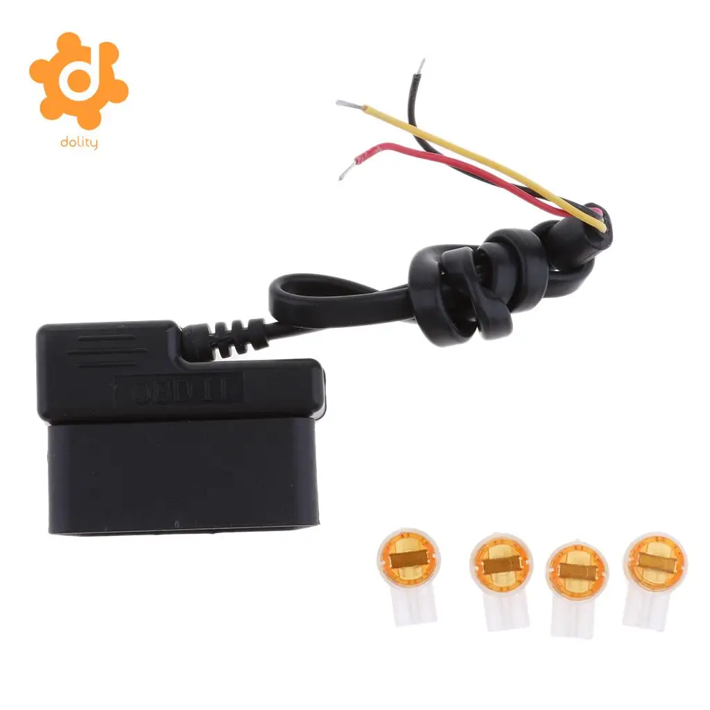 dolity OBD 2 Pin Step Down Cable 12V/24V to 5V Car Power Inverter Hard Wire Kit Buck Line Hidden Style