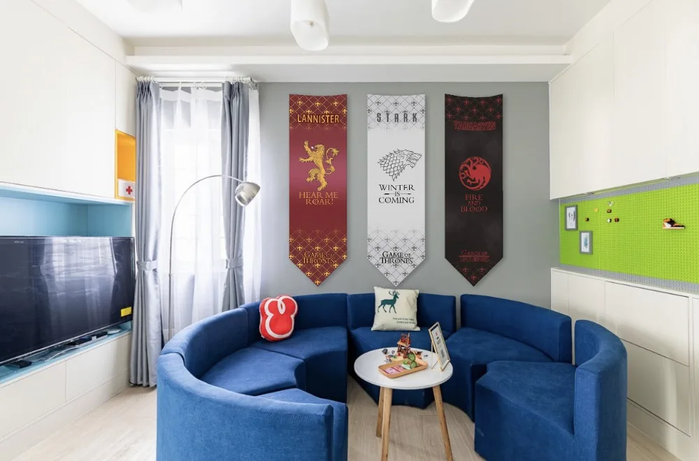 46x150 см аниме Игра престолов баннер House флаг Старк настенная подвесная дверь дома вечерние KTV Декор в гостиную
