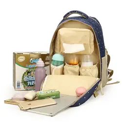 Милый точечный детский подгузник сумка большой детский подгузник сумка рюкзак для беременных сумки для ухода за ребенком меняющий мешок