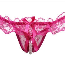 Женское сексуальное нижнее белье популярное эротическое сексуальное нижнее белье с открытой промежностью кружевное нижнее белье с вырезами Трусы сексуальная стринги с жемчугом