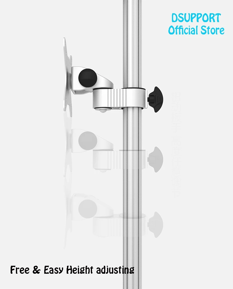 Настольный алюминиевый сплав 14-24 дюймов Двойная стойка-держатель для монитора полное движение вверх и вниз светодиодный ЖК-дисплей монитор крепление поддержка L02S
