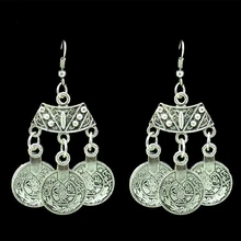 Европейские и американские ювелирные изделия оптом преувеличенные Панк Ретро шикарные серьги женские опт монеты