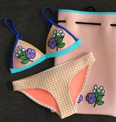 2018 92 14 color summer newest color handmade crochet bikini bandeau bow halter swimwear women Floral bottom swimsuit hot summer : image 2018 92 14 color summer newest color handmade crochet bikini bandeau bow halter swimwear women Floral bottom swimsuit hot summer