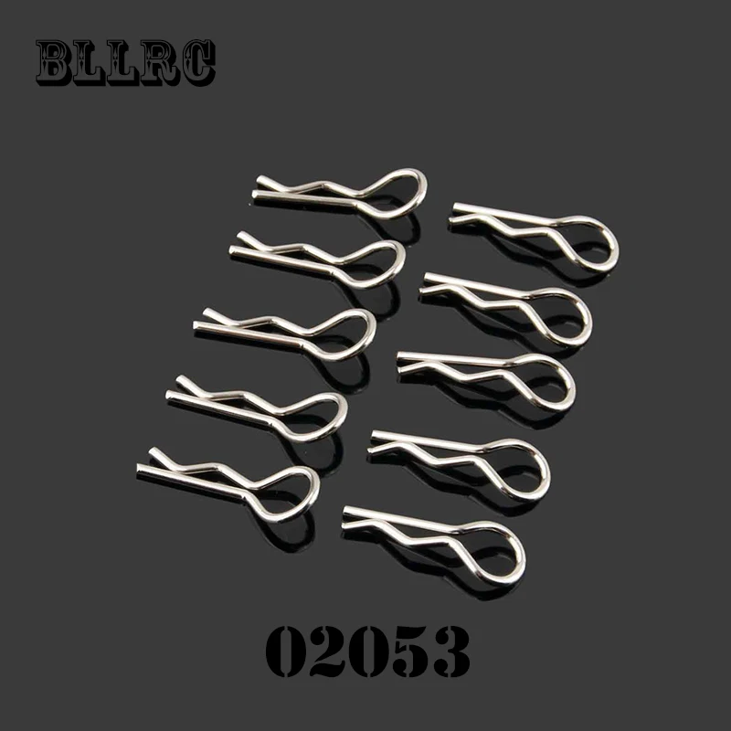 

RC Car 10pcs Stainless Steel Body Clips Pins For Redcat Racing HPI Himoto HSP 02053 1/10 1/8 Shell Truck Buggy Toys