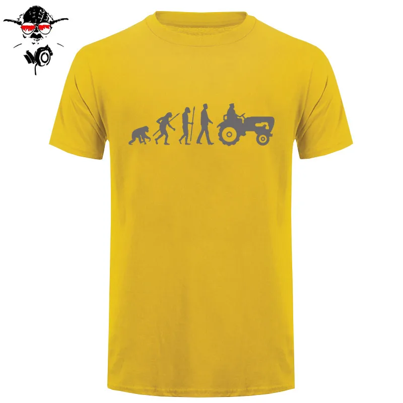 Новая летняя модная футболка с трактором, Мужская футболка с коротким рукавом, хлопковая футболка с надписью «Born To Farm», топы, Camisetas, фермерская футболка - Цвет: 15