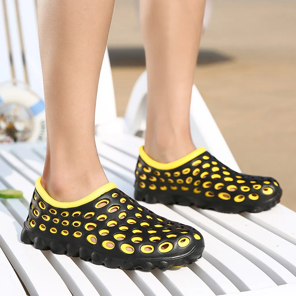 

Men Beach Shoes Women Outdoor water sports aqua Swimming shoes Adult Hollow Out Breathable Beach Sandals #D
