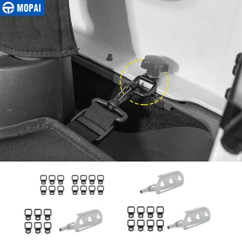 

MOPAI Metal Car Interior Modify Roof Ceilings Tool Screws Nut Pull Buckle Decoration For Jeep Wrangler 2007 Up Car Styling