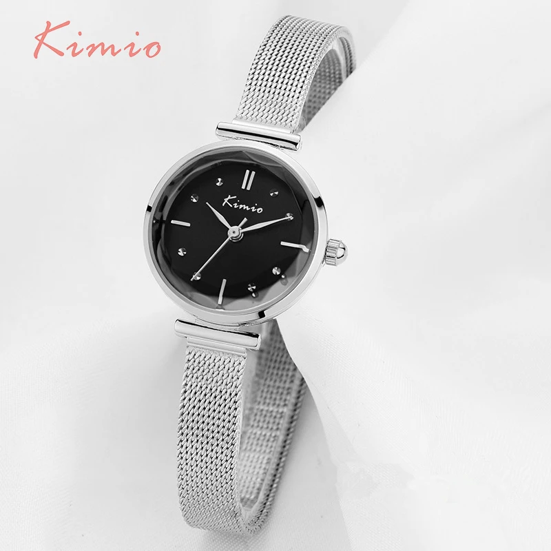 KIMIO Slim Woven Mesh Strap Simple Quartz Watches Women Fashion Watch 2016 Woman Wrist Watch For Women Wristwatch relojes mujer