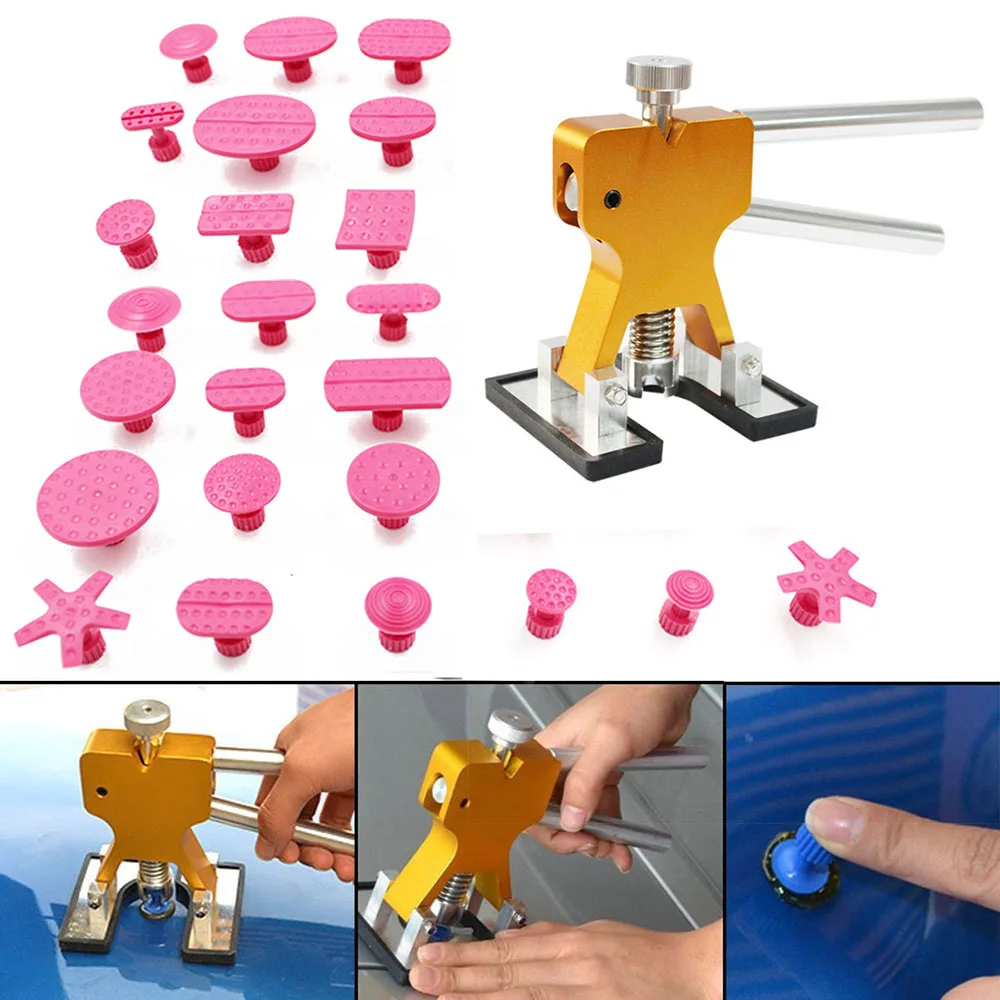 

PDR Tools Car Body Paintless Dent Auto Repair Puller Lifter Removal PDR Tool Kit Hand Set