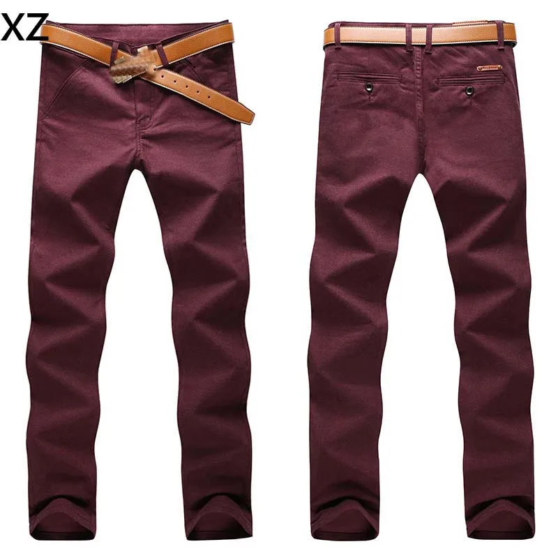 Buy Autumn Fashion High Quality Cotton Men Pants Straight Long Pants Male